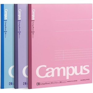 Campus College Ruled Notebook 3 Pack 9.75" x 7.5"